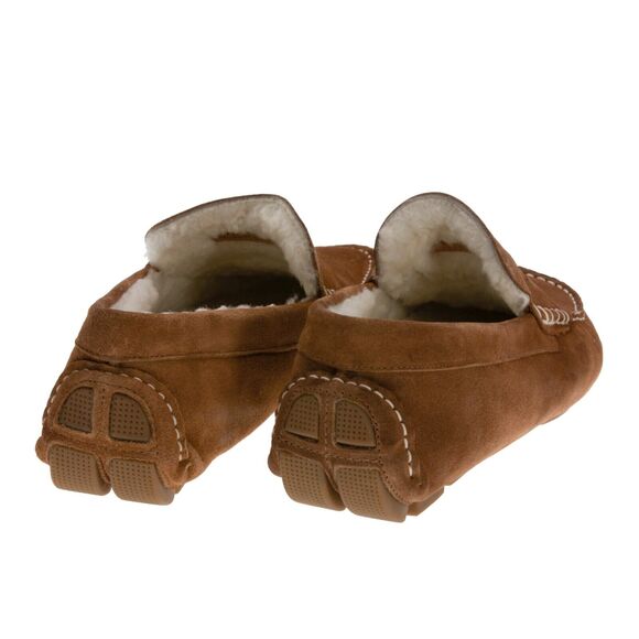 The Men Store Shearling Moc Toe Slippers Tan Size 8 US main image 4
